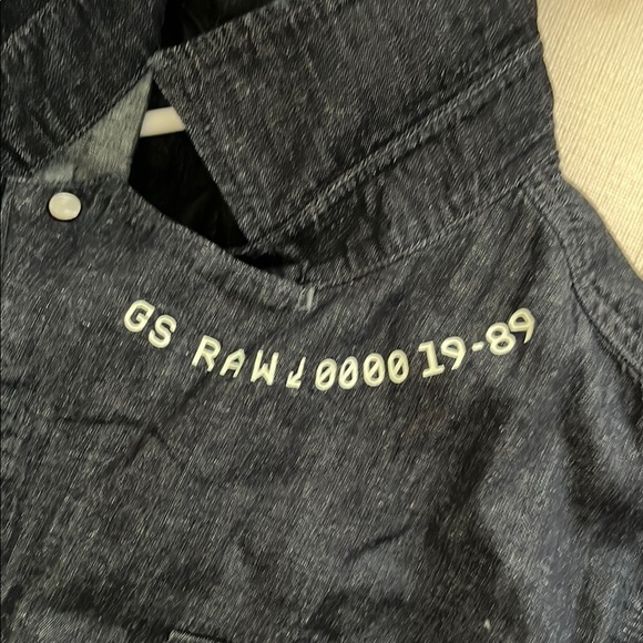 G-Star Dark Denim Slim Fit Very Rare Shirt Medium Like New - Picture 8 of 8